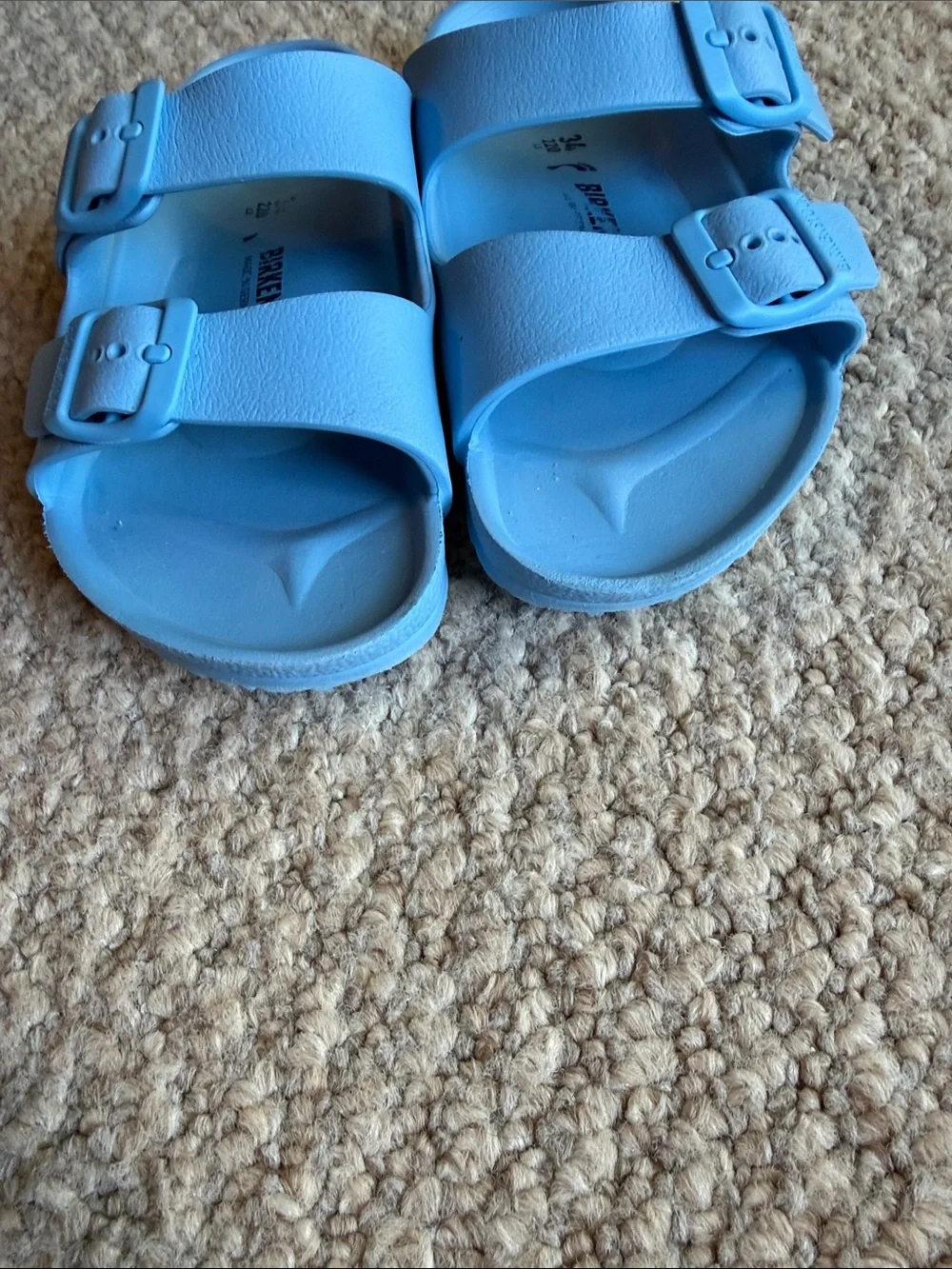 Birkenstock Kids Blue EVA Two-Strap Sandals waterproof size 34